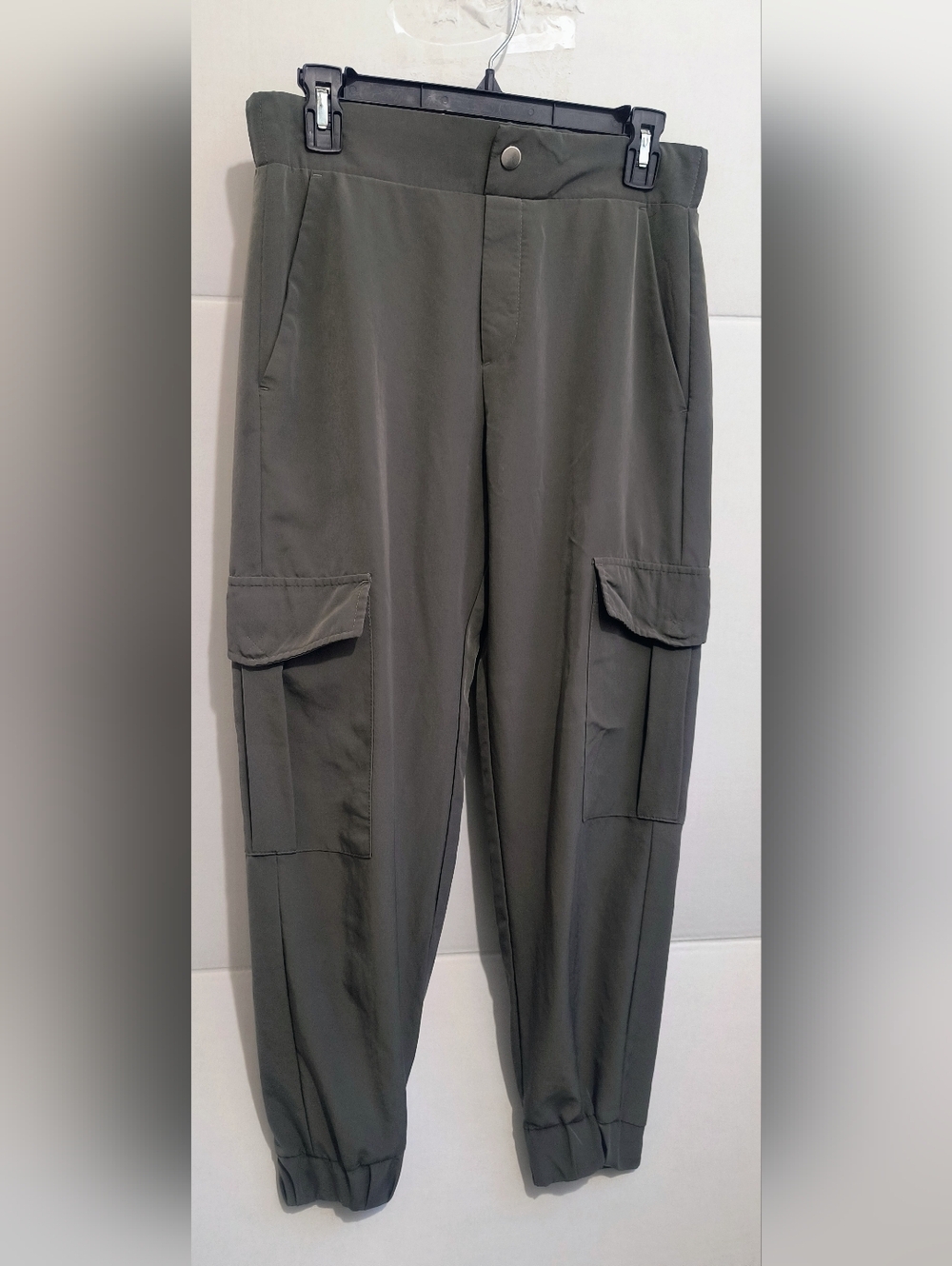 Women's Zara Dark Lux Olive Green Caro Pants Size S